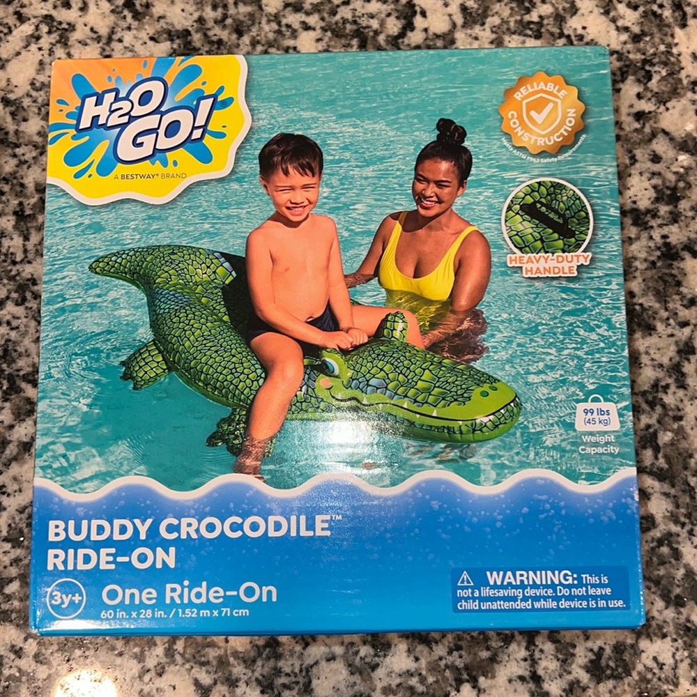 NIB H2O Go Crocodile swimming pool float